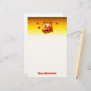 Crazy Halloween Pumpkin Brevpapper