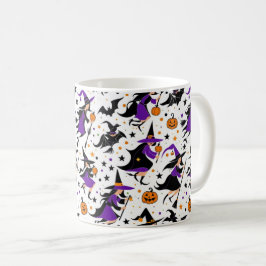 Crazy häxkompilering mönster kaffemugg