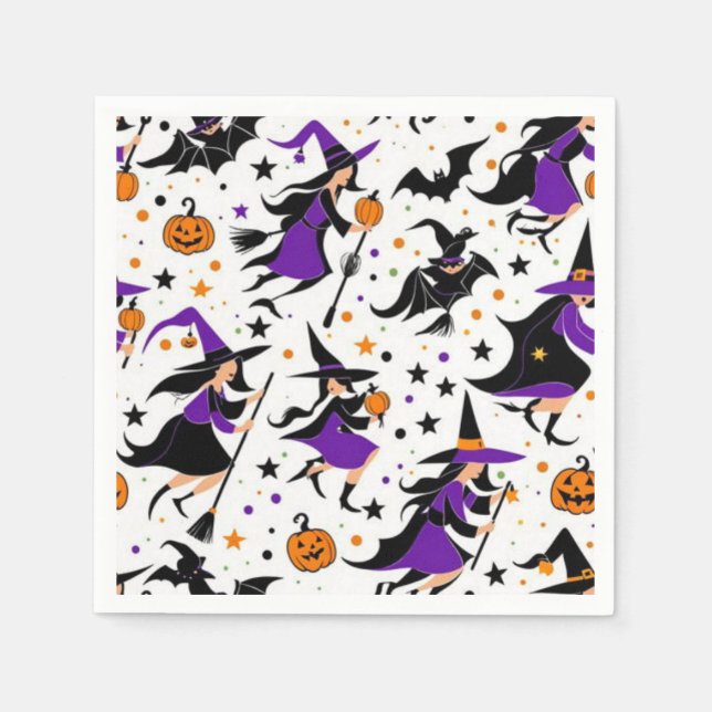 Crazy häxkompilering mönster pappersservett (Framsidan)