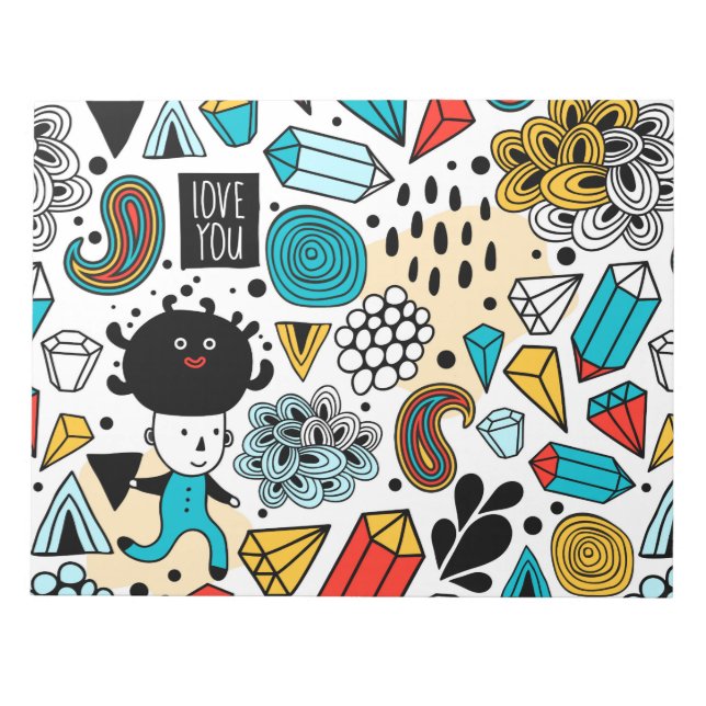 Crazy head anteckningsblock (Framsida)