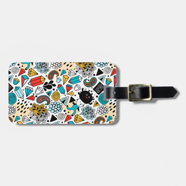 Crazy head bagagebricka (Horisontell Framsida)