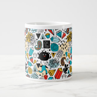Crazy head jumbo mugg