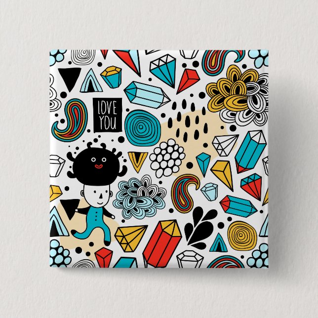 Crazy head knapp (Framsida)