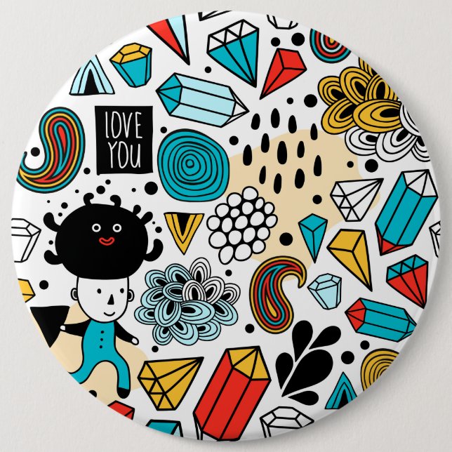 Crazy head knapp (Framsida)