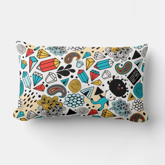 Crazy head lumbarkudde (Framsida)