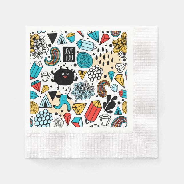 Crazy head pappersservett (Framsidan)