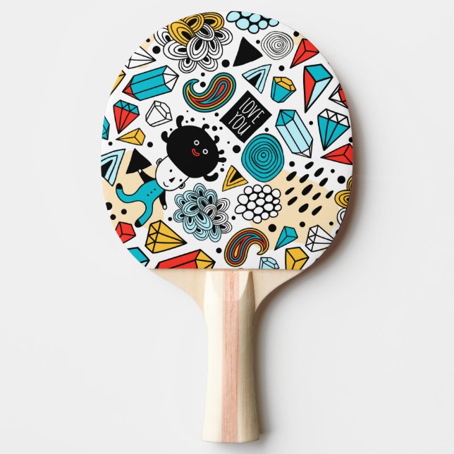Crazy head pingisracket (Framsidan)