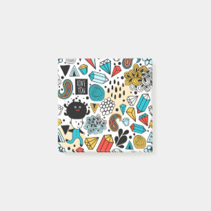 Crazy head post-it block