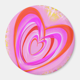Crazy Heart by Power Flower Magnet