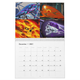 Crazy Horse Anpassningsbar Paint 2021 Calendar Kalender