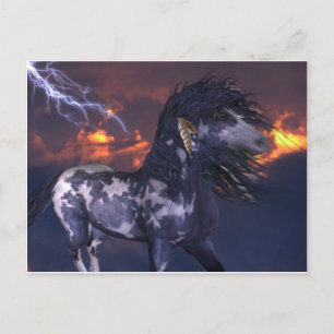 Crazy Horse Blue Vykort