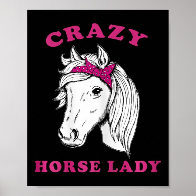 Crazy Horse Dam  Horses Roligt Poster (Framsidan)