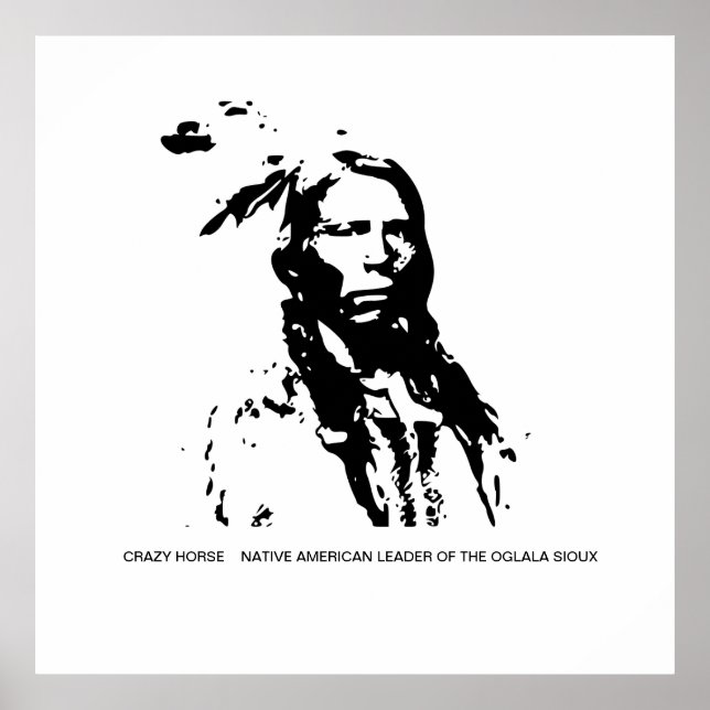 Crazy Horse Native American Leader Poster (Framsidan)