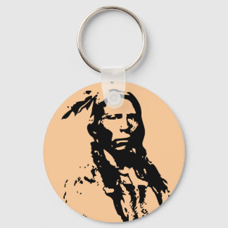 Crazy Horse Native American Nyckelring