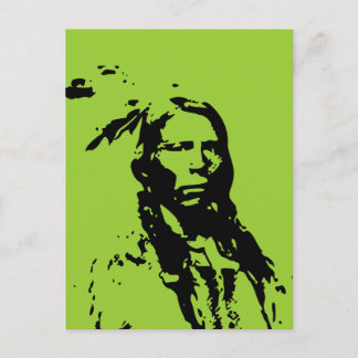 Crazy Horse Native American Vykort