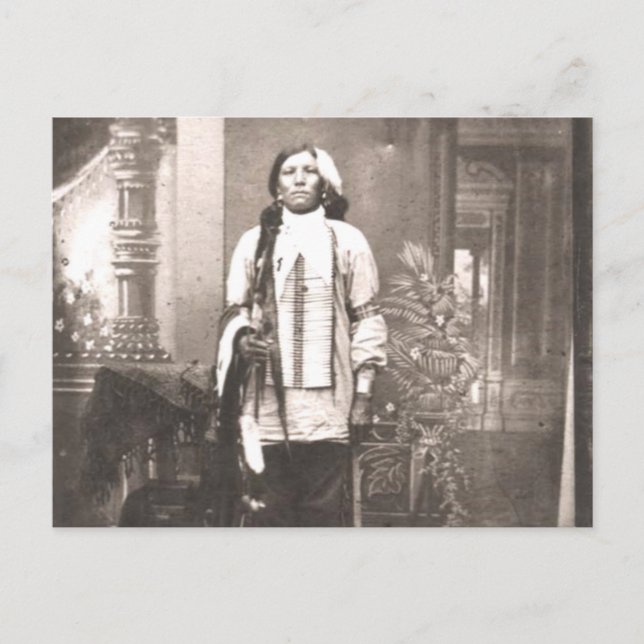 Crazy Horse Porträtt Vykort (Framsida)