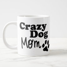 Crazy Hund Coffee Tea Mugg Hundälskares Gift