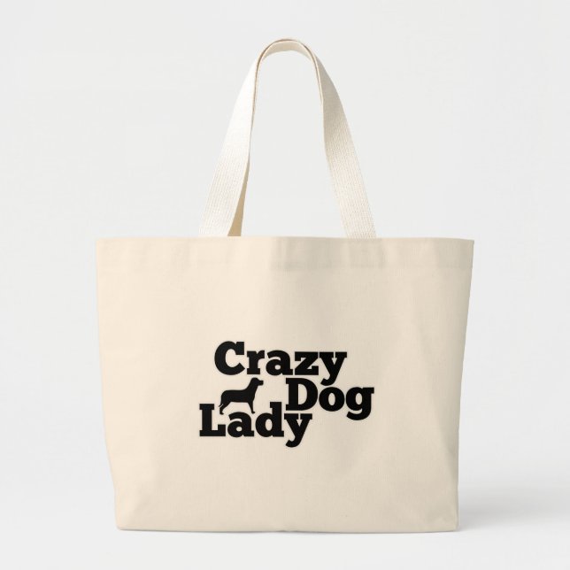 Crazy Hund Dam Jumbo Tygkasse (Framsidan)