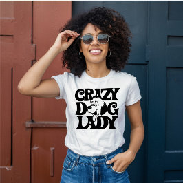 Crazy Hund Dam T Shirt