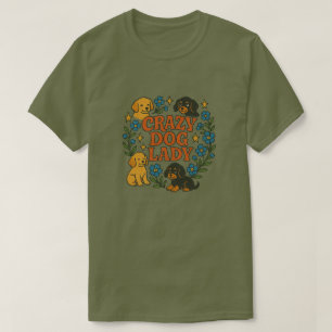 Crazy Hund Dam T Shirt