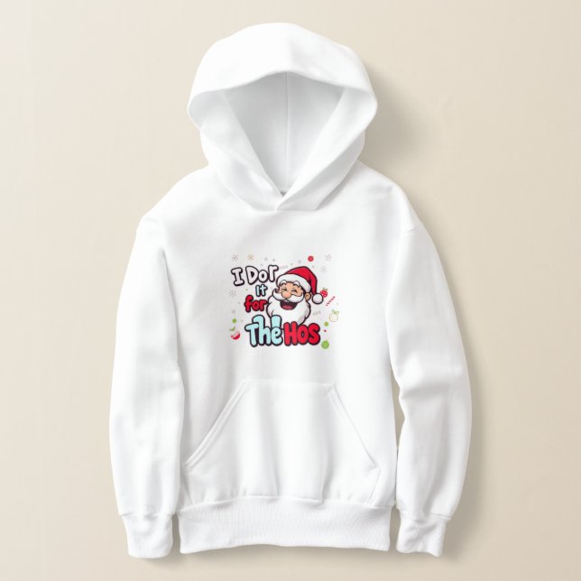 Crazy Hund I gör det för värden vid Santa Småbarn  T Shirt (Laydown)