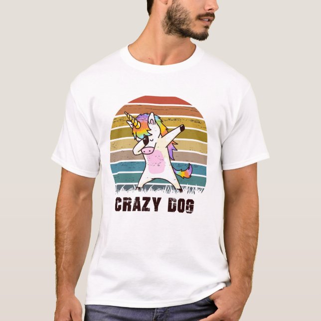 CRAZY HUND T-SHIRT FOR MAN (Framsida)