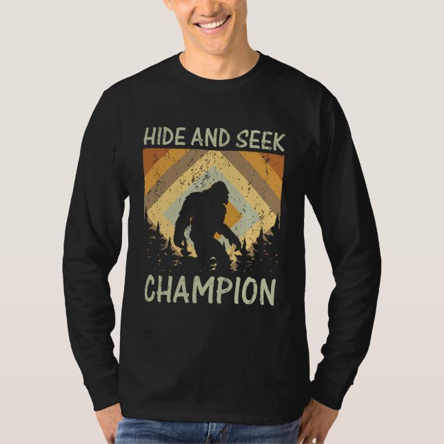 Crazy Hund tröja Gömmer och Seek Champion Funny Te (Framsida)