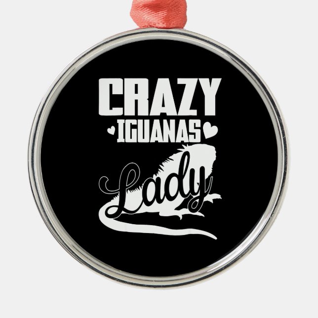 Crazy Iguana Dam Julgransprydnad Metall (Framsidan)