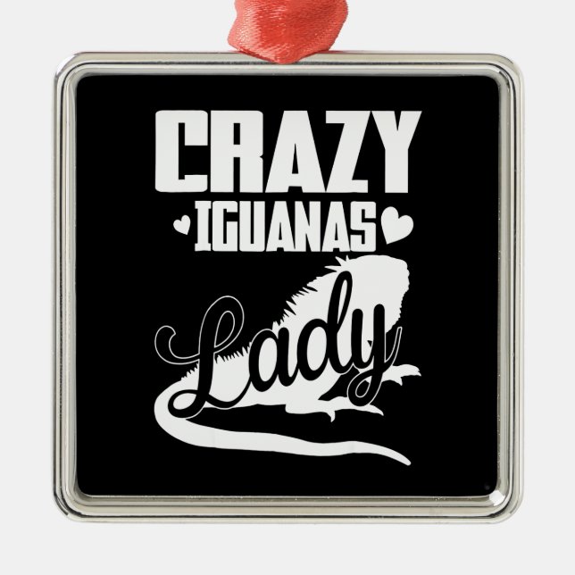 Crazy Iguana Dam Julgransprydnad Metall (Framsidan)