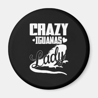 Crazy Iguana Dam Magnet