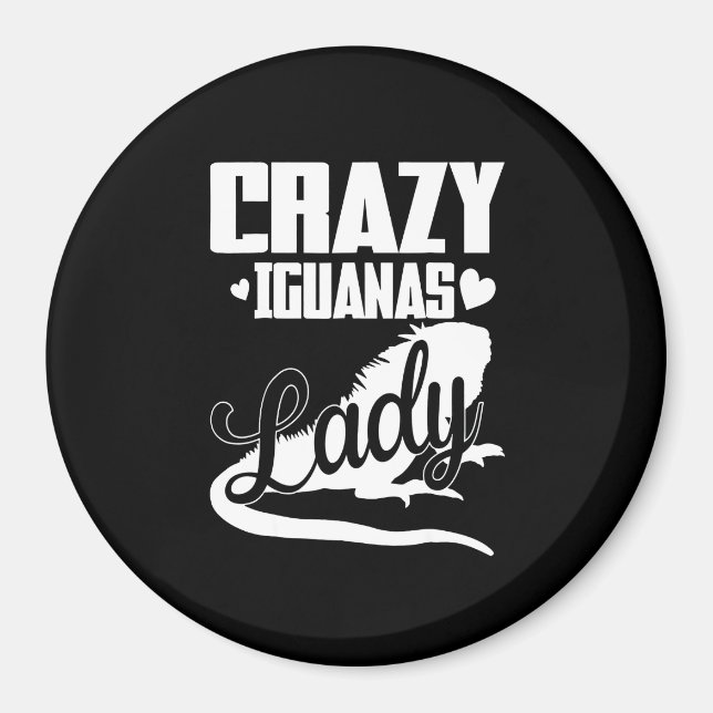 Crazy Iguana Dam Magnet (Framsidan)