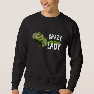 Crazy Iguana Dam Reptile Lizard Animal Novelty Lång Ärmad Tröja