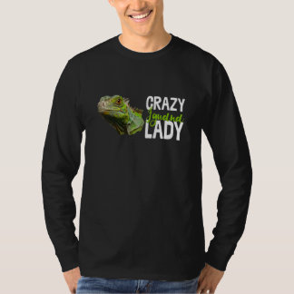 Crazy Iguana Dam Reptile Lizard Animal Novelty T Shirt