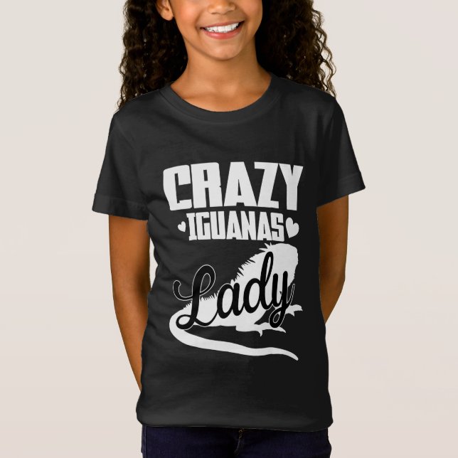 Crazy Iguana Dam T Shirt (Framsida)