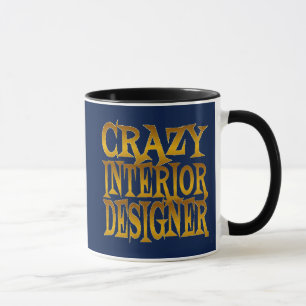 Crazy Insida Designer i Guld Mugg