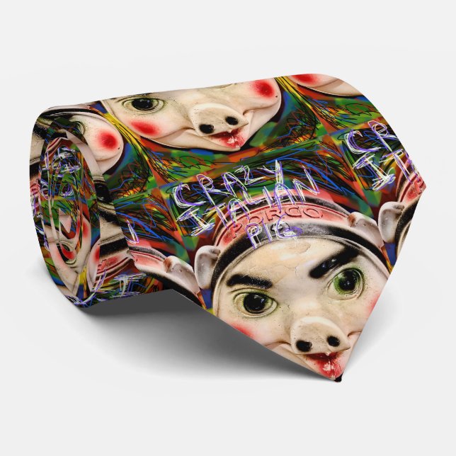 Crazy Italiana Gris Roligt Tie Slips (Rullad)