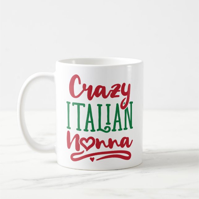 Crazy Italiana Nonna Kaffemugg (Vänster)