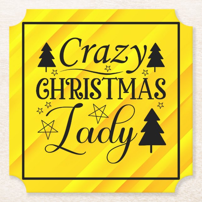 Crazy jul Dam-45322 Underlägg Papper (Framsida)