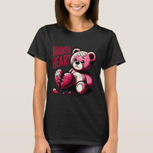 Crazy Kärlek Ontr Broken Heart Pain Bear Valentine T Shirt