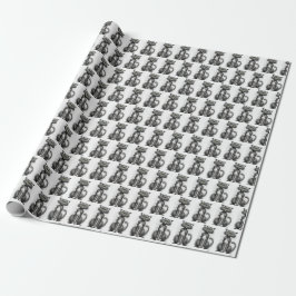 Crazy Kattdjur On White Presentpapper