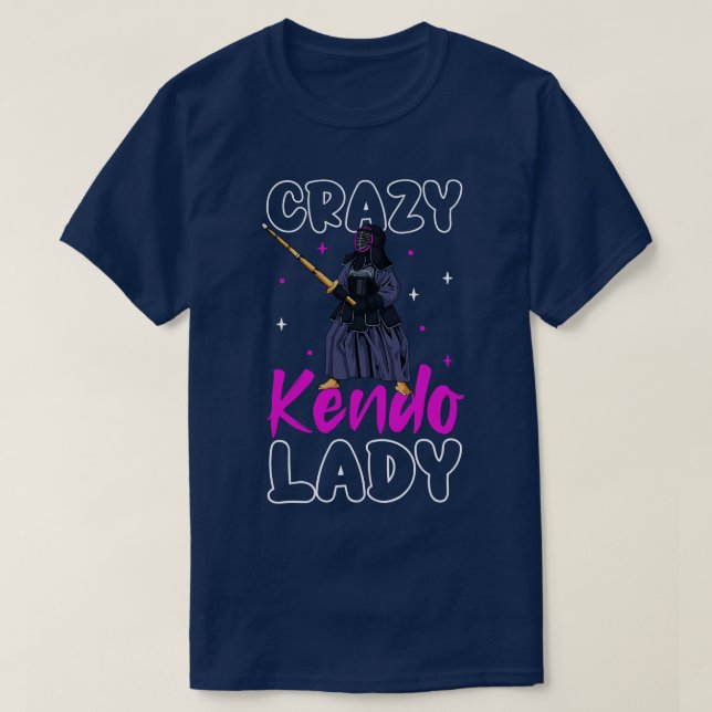 Crazy Kendo Dam Kendo T Shirt (Design framsida)