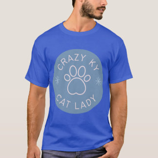 Crazy Kentucky Cat Dam T Shirt