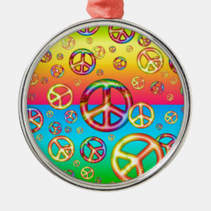 Crazy Kids Färg-PEACE UT Ornament
