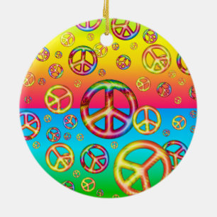 Crazy Kids Färg-PEACE UT Ornament