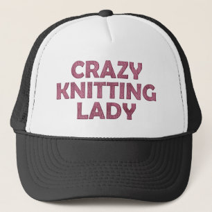 Crazy Knitting Dam Truckerkeps