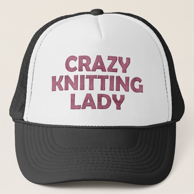 Crazy Knitting Dam Truckerkeps (Framsida)