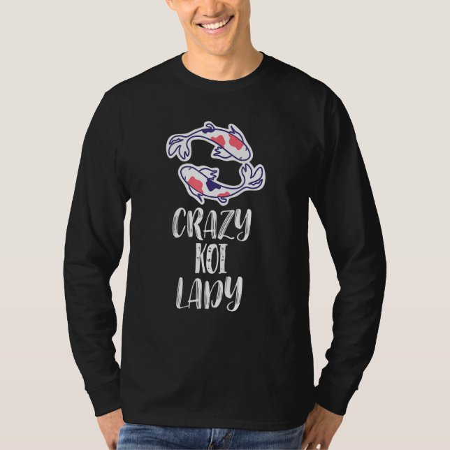Crazy Koi Dam - Koi Fish T Shirt (Framsida)