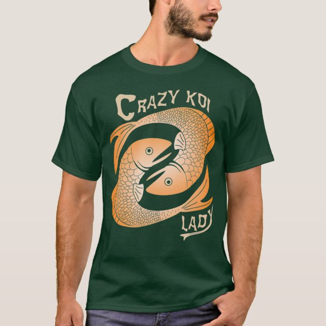 Crazy Koi Dam T Shirt (Framsida)