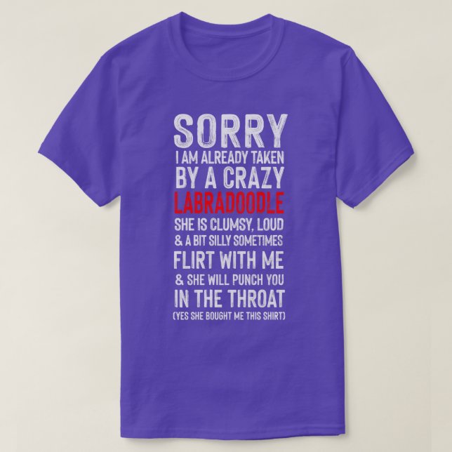Crazy Labradle Meme Humor T Shirt (Design framsida)