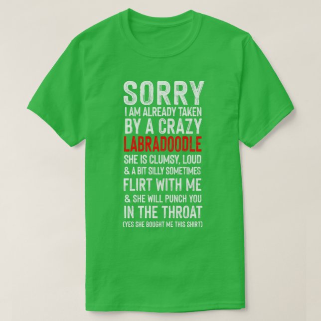Crazy Labradle Meme Humor T Shirt (Design framsida)